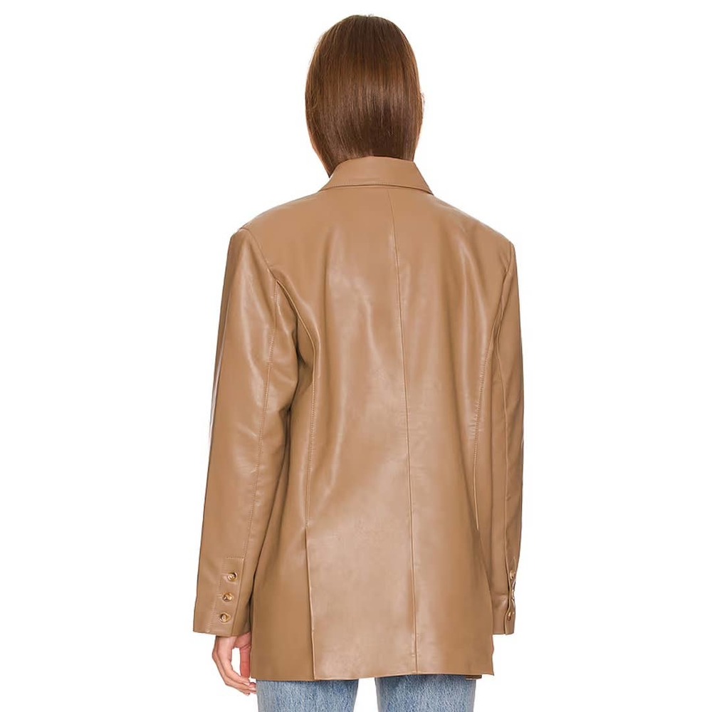 Pistola Roman Oversized Blazer in Taupe - Picture 3 of 4